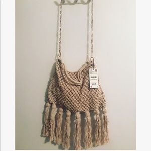 NEW Zara woven, hand made bag. Sold out in stores!